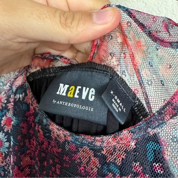 Maeve Ruched Floral Maxi Dress - Picture 3 of 9